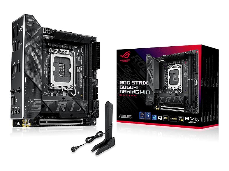 Placa base  - 90MB1JB0-M0EAY0 ASUS, Mini ITX, Intel B860, LGA 1851 (Socket V1), Multicolor