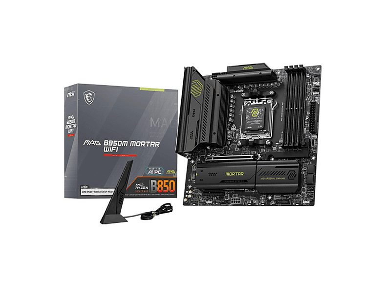 Placa base  - B850M GAMING PLUS WIFI MSI, micro ATX, AMD B850, Zócalo AM5, Not available