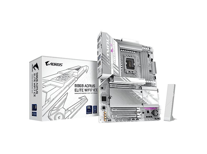 Placa base  - PB11154639 GIGABYTE, ATX, Intel B860, LGA 1851 (Socket V1), Blanco