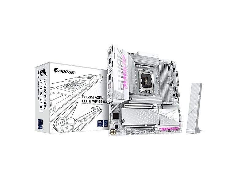 Placa base  - PB11154647 GIGABYTE, Micro ATX, Intel B860, LGA 1851 (Socket V1), Multicolor