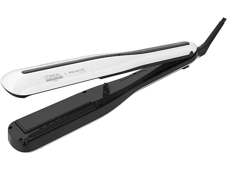 Plancha de pelo - L’OREAL PARIS Steampod 3.0, Cerámica, 220 V, 210 °C, Negro