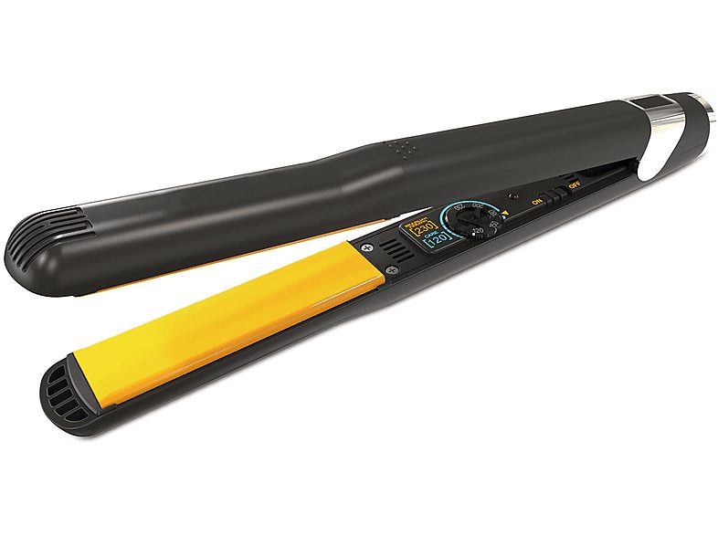 Plancha de pelo - POSTQUAM ELITE GOLD KERATINER, 65 W, 230 °C, Negro