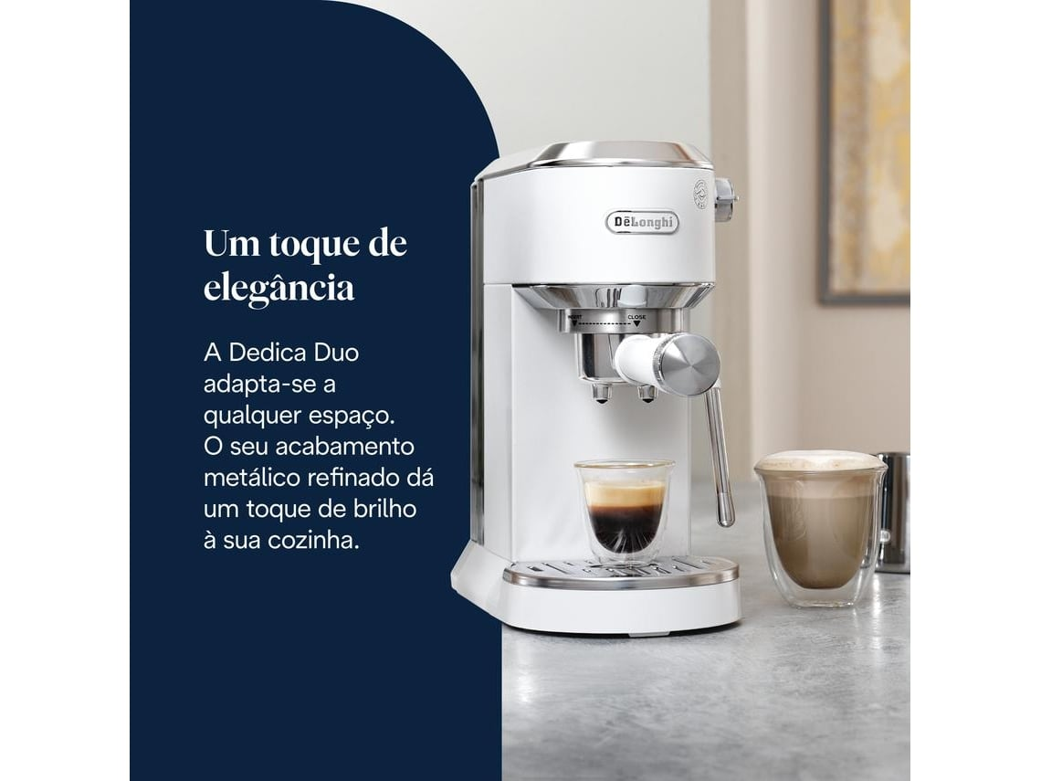 Máquina de Café EXPRESSO DELONGHI DEDICA DUO EC890.WI