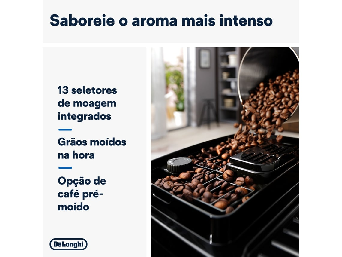 Cafetera Expreso Automático DELONGHI ECAM220.21.B Magnifica start (15 bar - 13 Niveles de Molienda)