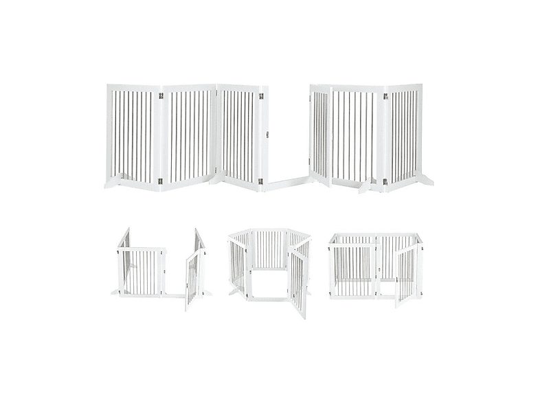 Puerta para mascotas - NORTHIO 11708, para Perro, Blanco