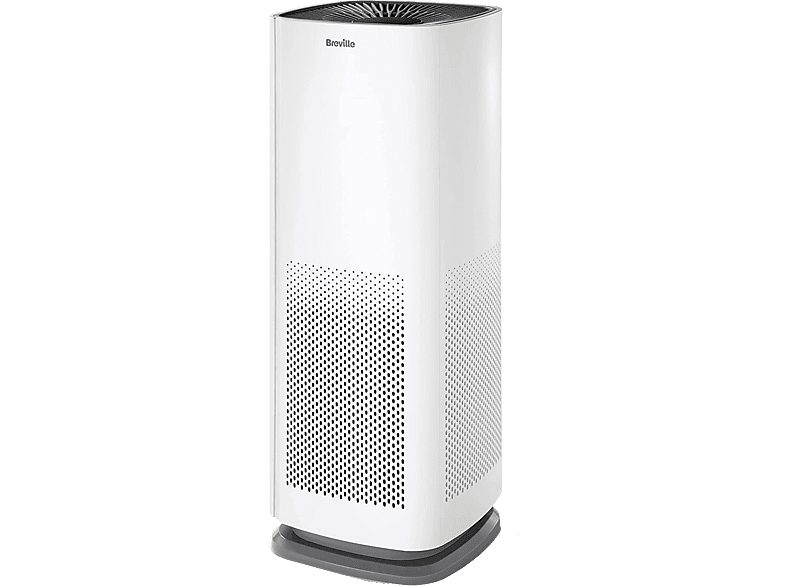 Purificador de aire - Breville TM 360° Autosense, 42 W, 28 m², Sistema de filtración 360º en 3 etapas, Blanco