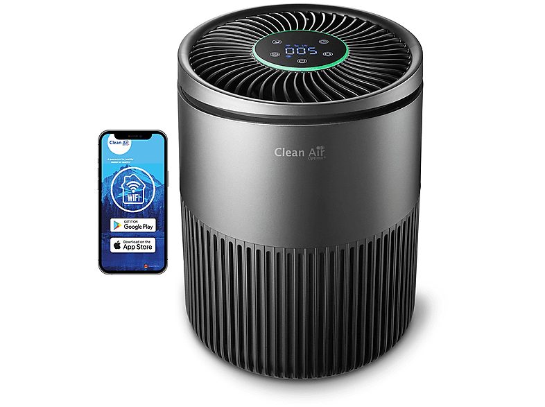Purificador de aire - CLEAN AIR OPTIMA Más inteligente CA-503T Compact Smart, 22 W, Titanio