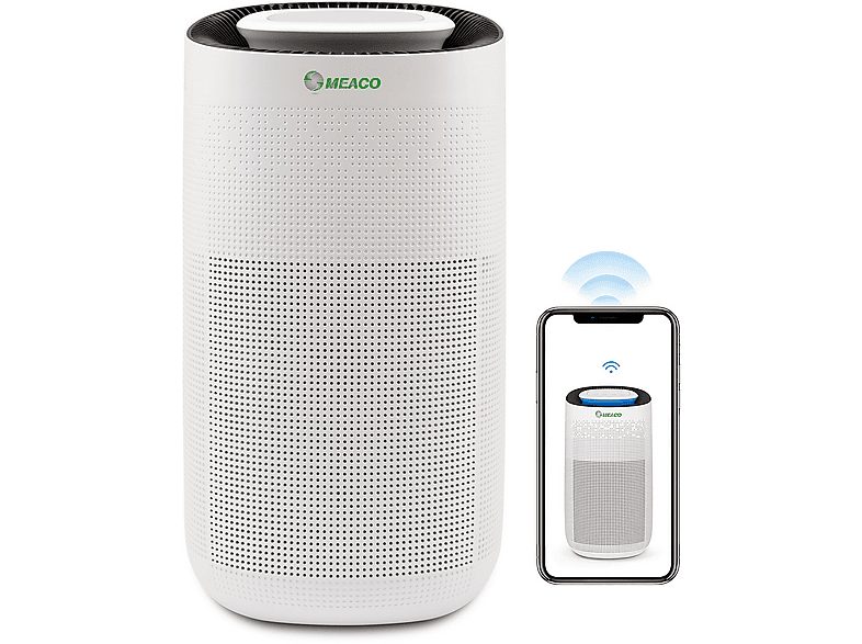 Purificador de aire - MEACO CA-HEPA 76x5, 50 W, Blanco