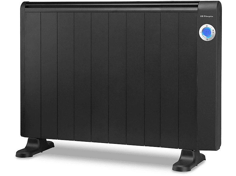 Radiador de aceite - ORBEGOZO 18007, 1800 W, 3 niveles de calor, 10 elementos, Negro