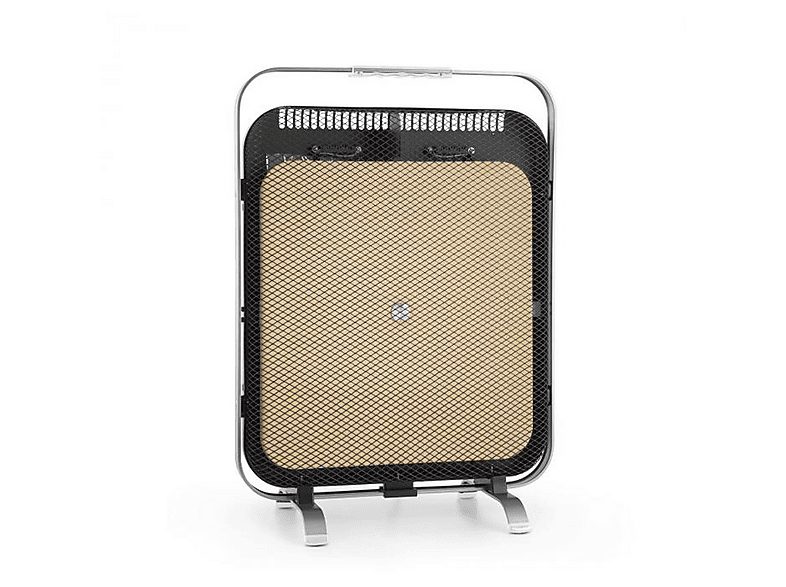 Radiador por infrarrojos - KLARSTEIN HeatPal Marble Blackline, 1300 W, Negro / Plata Metálica