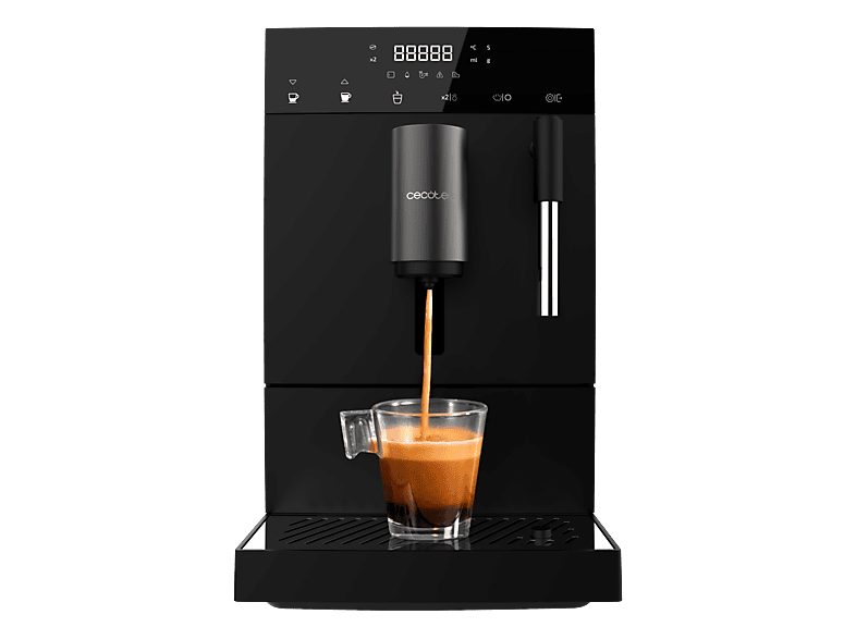 REACONDICIONADO Seminuevo Bueno Cafetera superautomática - Cecotec Cumbia Cremmaet Compact Steam, 19 bar, 1350 W, Thermoblock, Plug&Play, 5 niveles