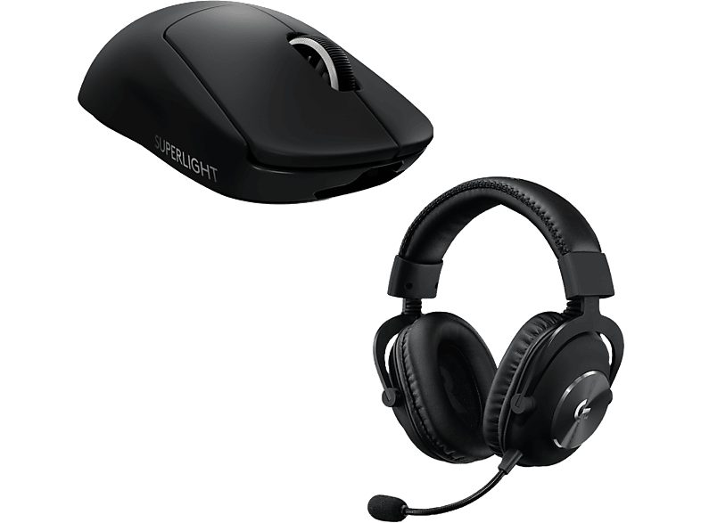 REACONDICIONADO Seminuevo Muy bueno Auriculares gaming - Logitech G Pro X, Inalámbrico, Micrófono, Reducción de ruido+Ratón gaming - Pro X Superlight