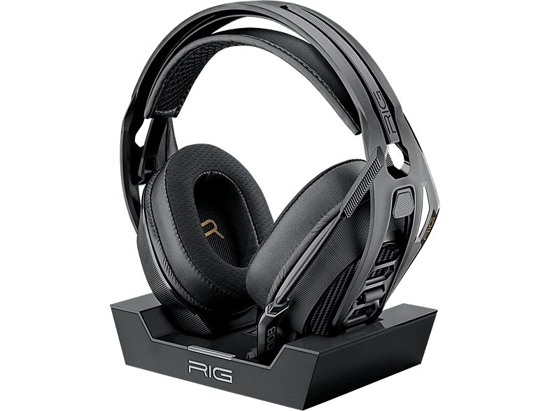 REACONDICIONADO Seminuevo Muy bueno Auriculares gaming - Nacon Rig 800 Pro HD, Inalámbrico, 24h autonomía, Para PC, Cancelación de ruido, Negro