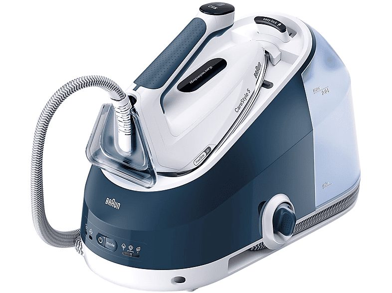 REACONDICIONADO Seminuevo Muy bueno Centro de planchado - Braun CareStyle 5 IS5245BL, 2400 W, Golpe de vapor 480 g/min, 7 bar, Suela de Eloxal