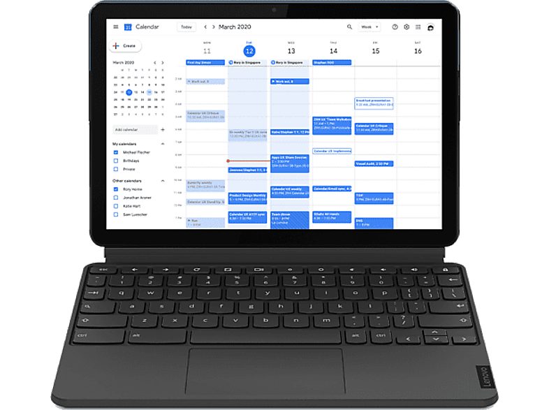 REACONDICIONADO Seminuevo Muy bueno Portátil - Lenovo Chromebook CT-X636F, 10.1" Full HD, MediaTek P60T, 4GB RAM, 128eMCP, ARM Mali-G72, Chrome OS