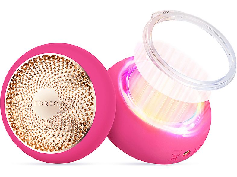 Rejuvenecedor facial - FOREO UFO 3, Apagado automático, Fucsia