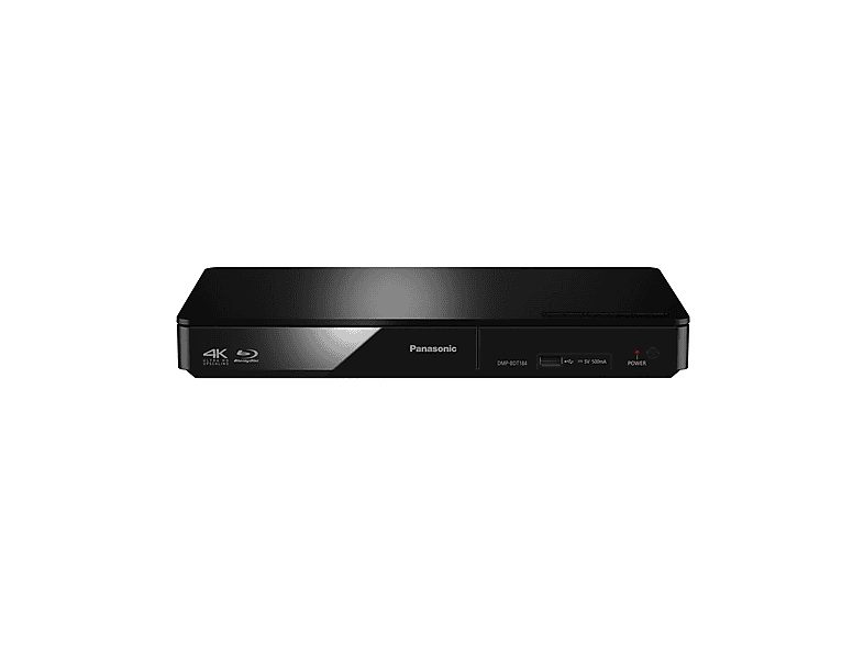 Reproductor Blu-ray - PANASONIC DMP-BDT184EG, Full HD, USB|USB 2.0|HDMI|RJ-45|Ethernet, Negro