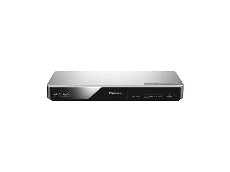 Reproductor de Blu-Ray - PANASONIC DMP-BDT185EG, Full HD, USB|USB 2.0|HDMI|RJ-45|Ethernet, Plata