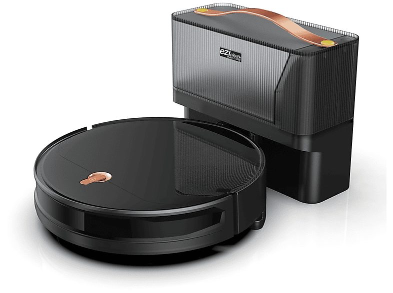 Robot aspirador - EZICLEAN I-Bot Z5, 11,4 W, Depósito 0,25 l, Autonomía 75 min, Negro, Gris