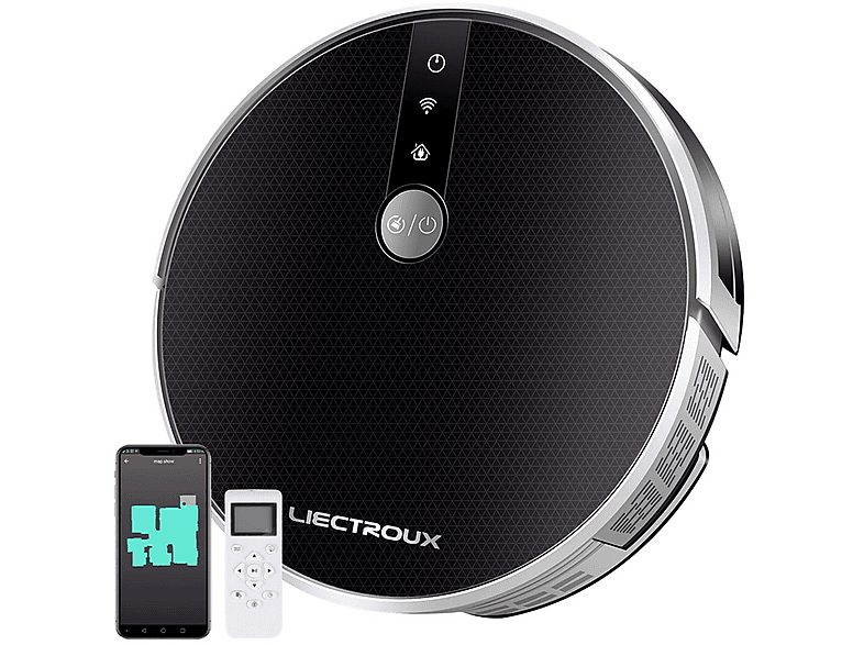 Robot aspirador - LIECTROUX C30B, 28 W, Depósito 0,35 l, Autonomía 100 min, negro