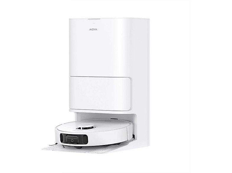 Robot aspirador - MOVA E30ULTRA, 700 W, Potencia de succión 7 kPa, Depósito 3,2 l, Autonomía 260 min, Blanco