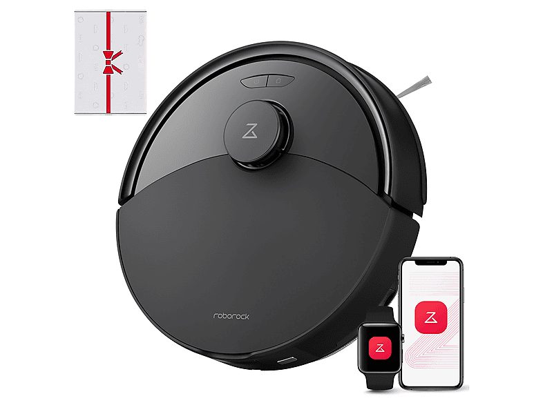 Robot aspirador - ROBOROCK Q10 PF Set, 45 W, Potencia de succión 10 kPa, Depósito 500 ml, Autonomía 150 Min., Negro