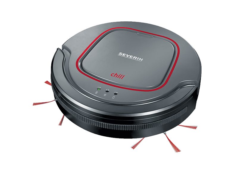 Robot aspirador - SEVERIN RB 7025, 17 W, Depósito 0,35 l, Autonomía 90 min, Gris