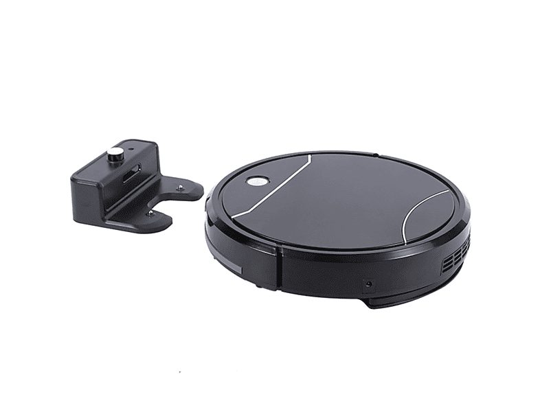 Robot aspirador - SYNTEK Barredora de recarga automática Robot de aspiración y arrastre integrado, Autonomía 120 min, negro