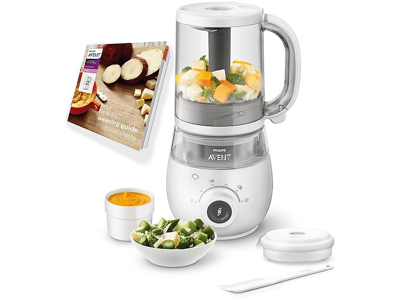 Robot de cocina para bebés  - SCF883/01 PHILIPS, Blanco