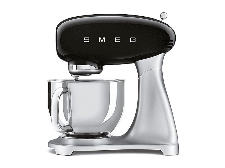 Robot de cocina - SMEG  SMF02BLEU, 800 W, 4,8 l, Negro