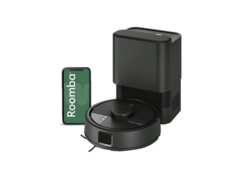 Robot friegasuelos - iRobot Roomba® Mini, 7 kPa Succión, Autonomía 1.5 h, Sistema de Navegación con LiDAR, Base  Autoempty, Negro