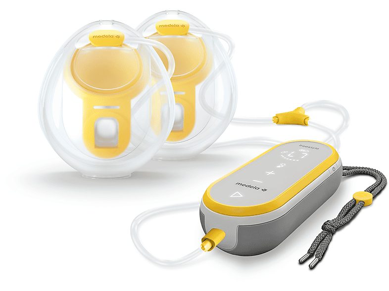 Sacaleches eléctrico  - Freestyle Hands Free MEDELA, Amarillo y Blanco