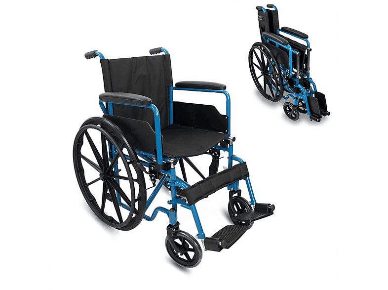 Silla de ruedas - MOBICLINIC Marsella, Azul