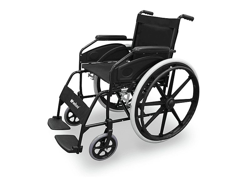 Silla de ruedas - WELLCORE WLLC1125, Negro