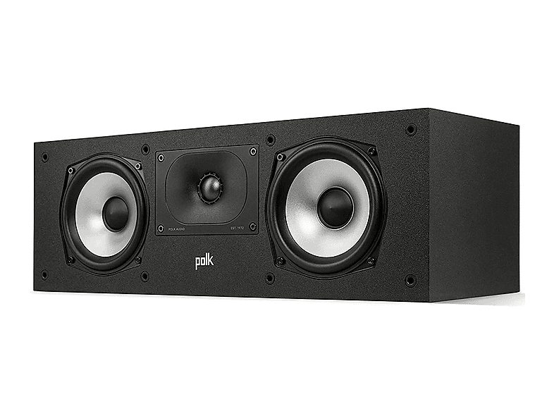 Sistema de altavoces pasivos Hi-Res central de estantería - POLK AUDIO XT30C Black, 200W, 2.1 canales, Negro