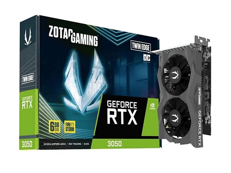 Tarjeta Gráfica - ZOTAC  VGA RTX 3050 TWIN EDGE OC 6GB, GDDR6, PCI Express 4.0 x8