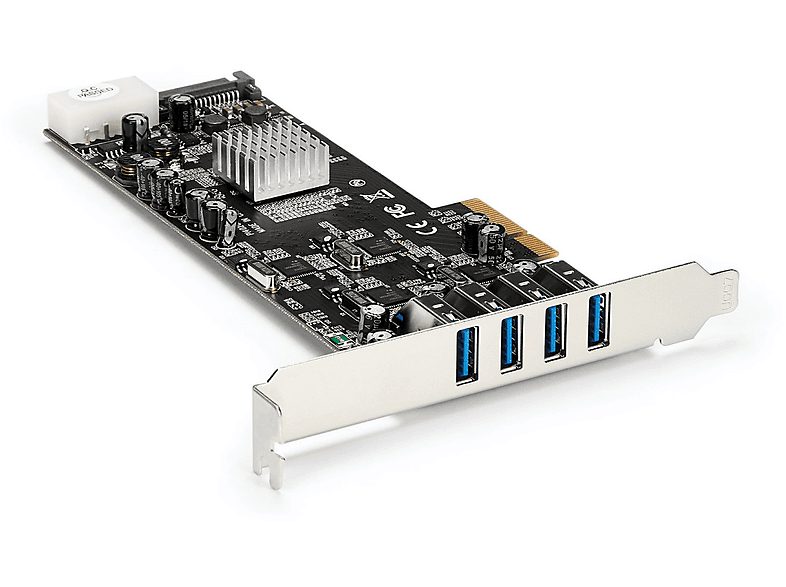 Tarjeta USB  - PEXUSB3S44V STARTECHCOM, 1 Gbit/s Mbps, Negro