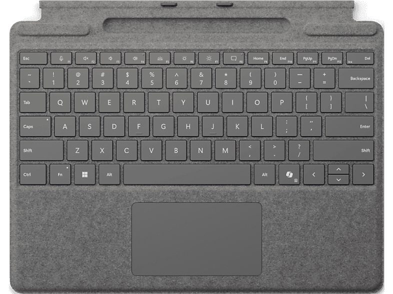Teclado - Microsoft para Surface Pro de 13" con almacenamiento de lápiz, Platino