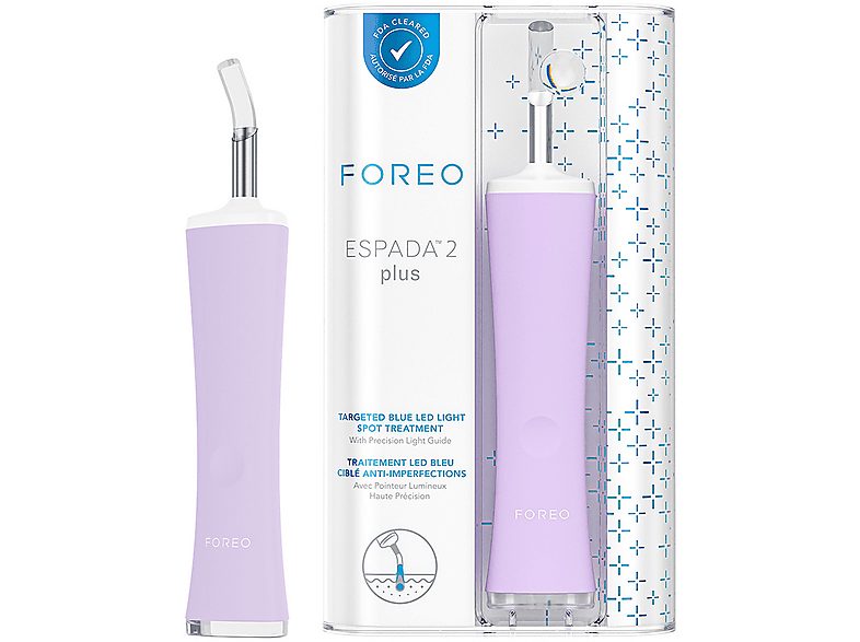 Tratamiento antiacné - FOREO ESPADA 2 Plus, Apagado automático, Lavanda