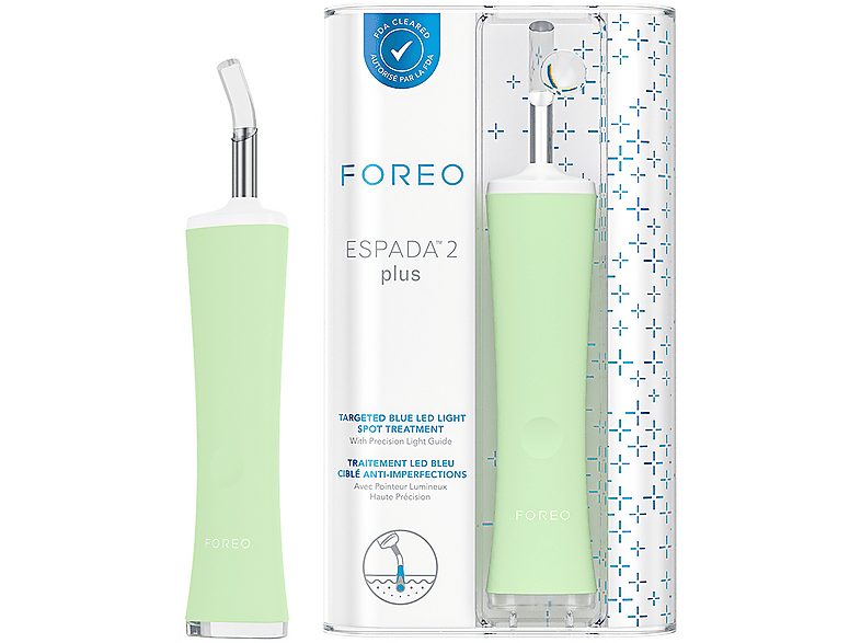 Tratamiento antiacné - FOREO ESPADA 2 Plus, Apagado automático, Pistacho