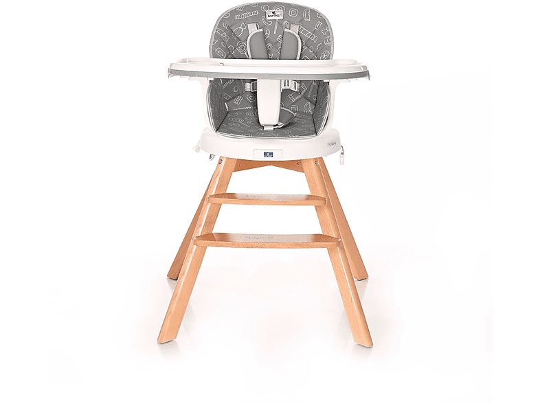 Trona  - De bebé NAPOLI 3 en 1, giratoria 360º GREY CANDY LORELLI, GREY CANDY