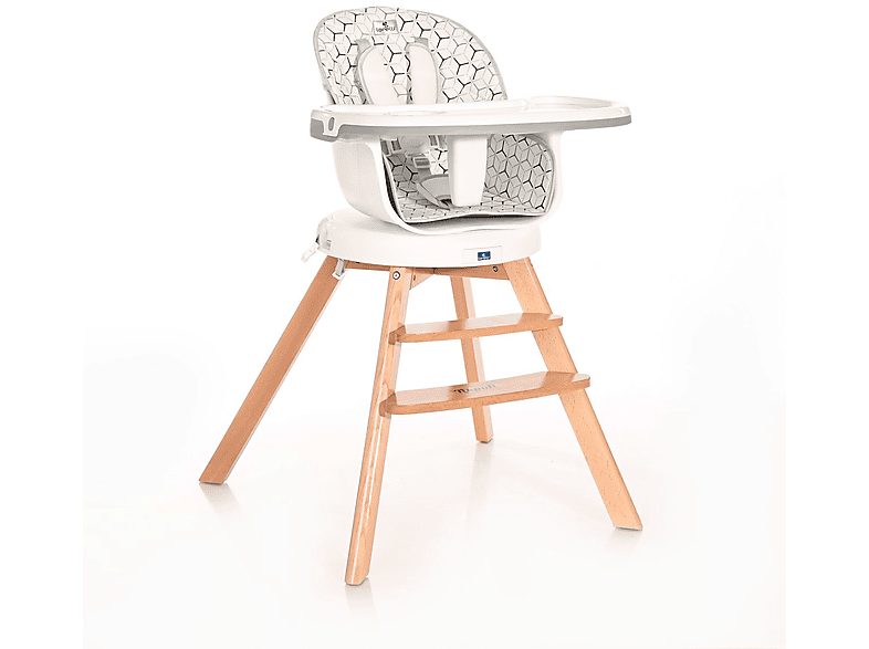 Trona  - De bebé NAPOLI 3 en 1, giratoria 360º GREY HEXAGONS LORELLI, GREY HEXAGONS