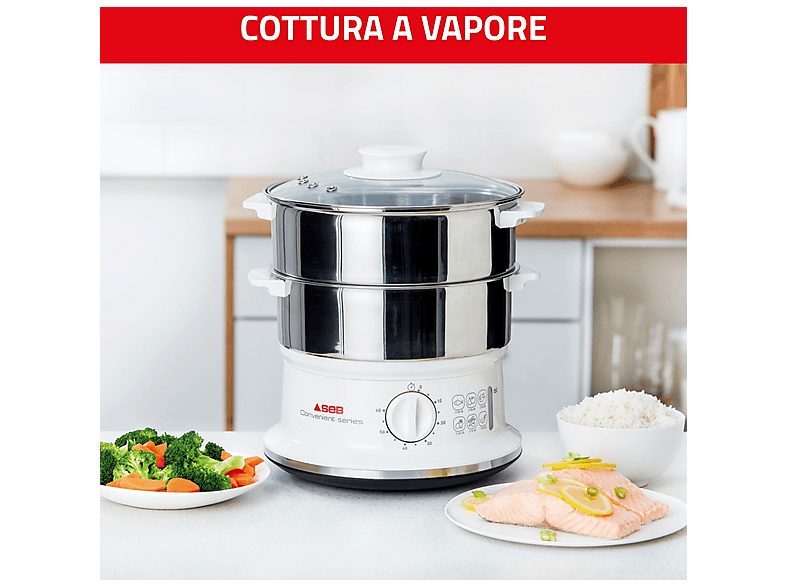 Vaporera - TEFAL VC1451, 900 W, 3 l, Inox