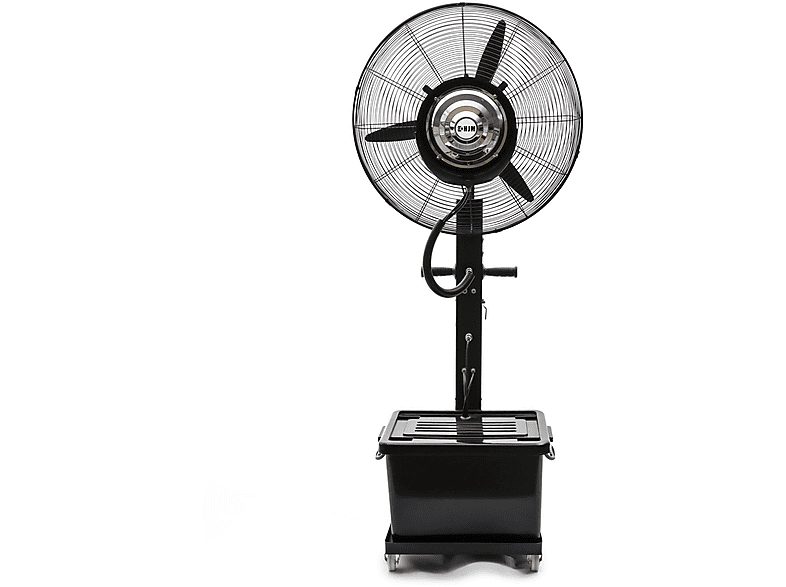 Ventilador nebulizador - HJM VIT990, Para Terrazas 30-50 m², Depósito de 40 L, Spray Regulable, 210 W, 3 velocidades, Negro